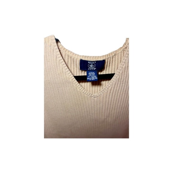 Hunt Club Large Women Men Beige Pullover Vest - Picture 2 of 3